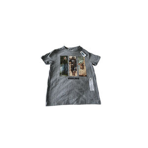 Boys Old Navy Mandalorian Short Sleeve Tee S Gray